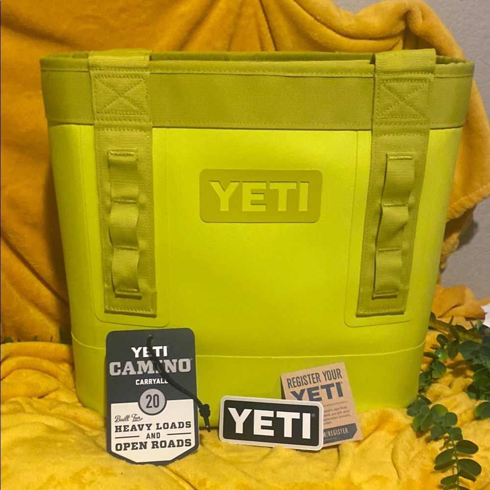 YETI Lime Green Tote Bag